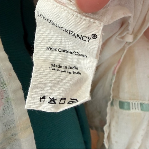 Loveshackfancy Rose printed Love Letters blouse Medium - Picture 5 of 8